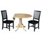 International Concepts 42 in. Dual Drop Leaf Table with 2 Slat Back Dining Chairs - 3 Piece Dining Set K01-42DP-C46-265P - alternate 5